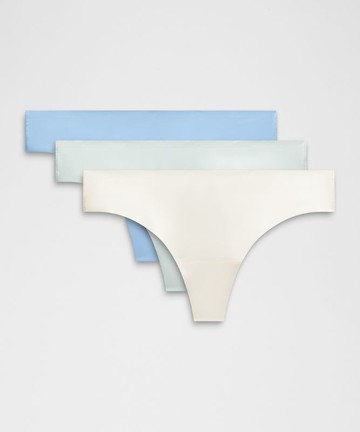 InvisiWear Mid-Rise Thong Underwear 3 Pack Size XS