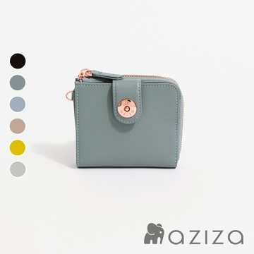 aziza OLA拉鍊簡式短夾