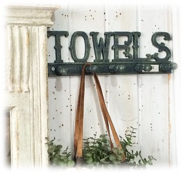 復古做舊厚重質感鑄鐵五頭掛鉤 鄉村風格 1入