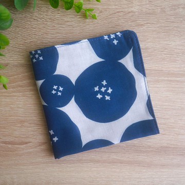 台灣二重紗手帕 = 麵包花 = 藍