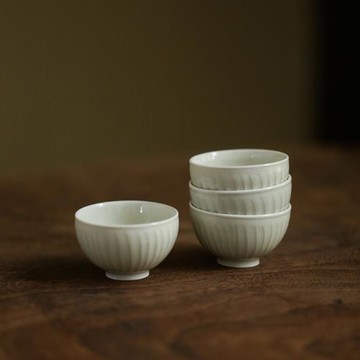 純手工功夫茶杯小品茗杯中式復古巖茶杯子單杯景德鎮陶瓷