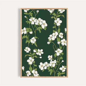 墨綠微光 Dark Green Blossom