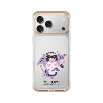 iPhone 17 Pro Max ClearX 暖透橘 - 三麗鷗-酷洛米 Kuromi - 愛意滿點