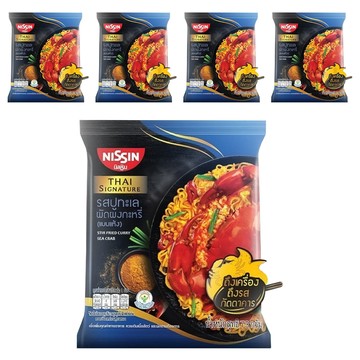 NISSIN 日清 咖哩螃蟹風味泡麵 經典泰式風味  5包