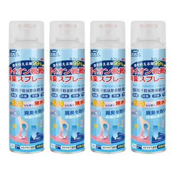 銀離子鞋襪除臭噴劑 消臭 乾爽 防霉 無水洗  360ml  4瓶