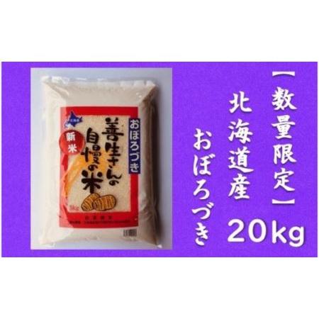 ふるさと納税 令和5年産！『100%自家生産精米』善生さんの自慢の米 おぼろづき２０kg※一括発送 北海道岩見沢市