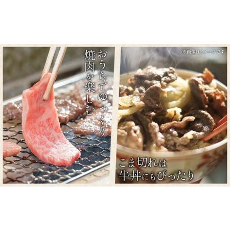 ふるさと納税 宮崎牛肩ロース焼肉・宮崎県産黒毛和牛こま切れ(計400g)　肉 牛 牛肉 宮崎県宮崎市