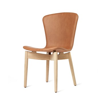 Shell Dining Chair 馬鞍餐椅（淺橡木 + 白蘭地棕）