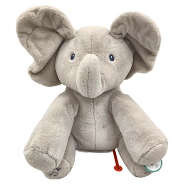 GUND 小象躲貓貓互動玩偶 唱歌  24.1 x 21.6 x 36.8cm  灰色  1個