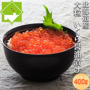 いくら醤油漬け 送料無料 400ｇ（200g×2箱入り） 北海道産 国産 大粒 化粧箱入り