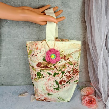 獨一無異 手染布袋  手提袋  手袋 便攜袋 杋布袋  布袋 PQ-025