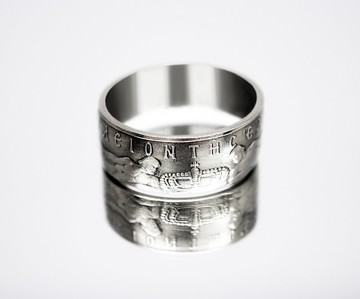 希臘硬幣戒指 10 德拉克馬 1968 年男士硬幣戒指 女士硬幣戒指