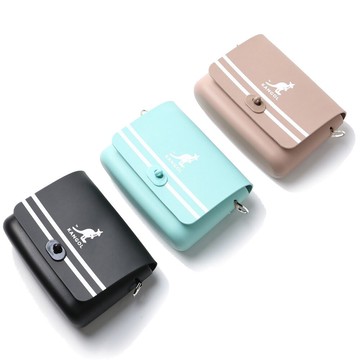 【滿千折百】KANGOL 小方包 三色 小LOGO 側背 尼龍 可調式 扣式 小包 (布魯克林) 60253001-
