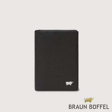 【BRAUN BUFFEL】諾瓦-A 名片夾-黑色(德國小金牛台灣總代理)/BF564-140-BK
