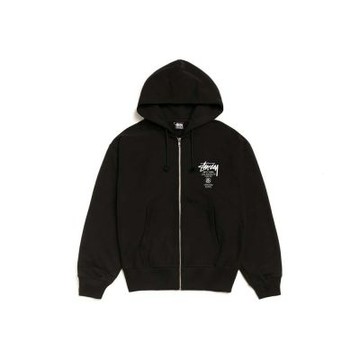 Stussy World Tour Zip Hoodie 世界巡迴 連帽外套 黑色 3973962-BK [台灣現貨]