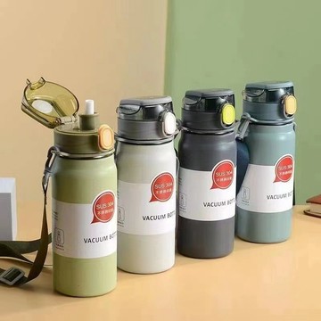 Home Tune家音 純色大容量304不鏽鋼保溫杯｜600/800ml 保溫瓶 手提 保溫水壺 HC-023 4K
