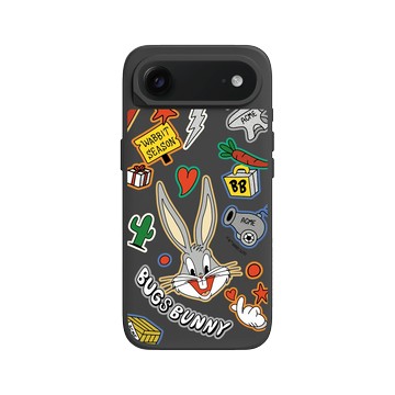 iPhone Air SolidX 黑 - 樂一通 Looney Tunes - 兔巴哥貼紙款