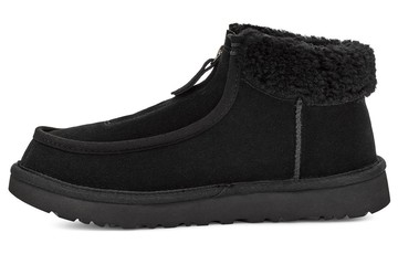 WMNS UGG FUNKARRA SUEDE FUR COLLAR ZIP BLACK