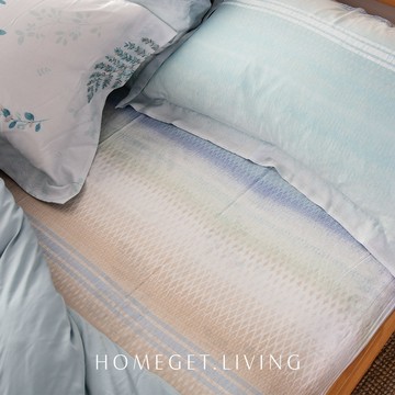 (無被套)天絲™60支100%萊賽爾LF纖維 / 三件式床包枕套組 /  春光夕暮