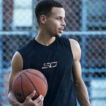 歐文庫里籃球背心男潮純棉運動健身訓練無袖T恤坎肩寬松外穿夏季