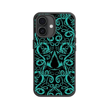 iPhone 16 SolidX 黑 - Assassin's Creed - Valhalla - Viking Pattern