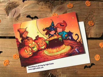 Something is stirring 插畫明信片