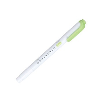 斑馬ZEBRA MILDLINER雙頭柔性螢光筆WKT7(冷澀系)-(綠色)