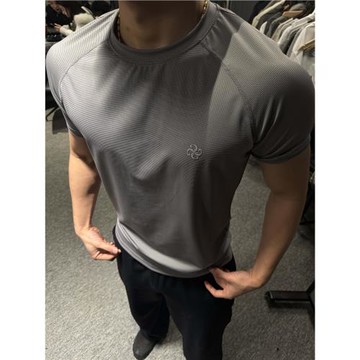 GTAL美式訓練短袖四針六線修身彈力運動健身透氣涼感顯壯速干T恤