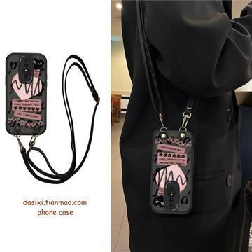 適用OPPOA9手機殼潮牌涂鴉斜挎A5全包A11X軟硅膠k11x掛繩11X女款個性k12x背帶k7保護套k12小眾新款
