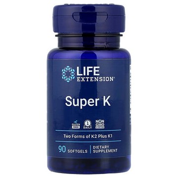 Life Extension, 精選維生素 K，90 粒軟凝膠