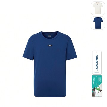 【FILA】男性 環保紗機能 短袖圓領T恤-靛藍 1TEY-5600-DB