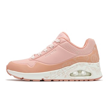Skechers x DC 休閒鞋 UNO-Justice League 女鞋 粉 白 聯名 氣墊 緩衝 800018PINK