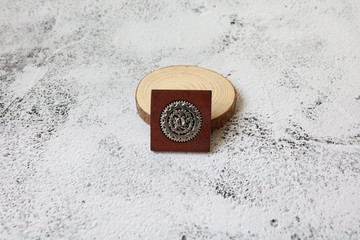 蒸汽龐克方形齒輪胸針西裝別針