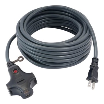 TRENY 2.0mm²雙絕緣動力過載延長軟線-15米(灰色)