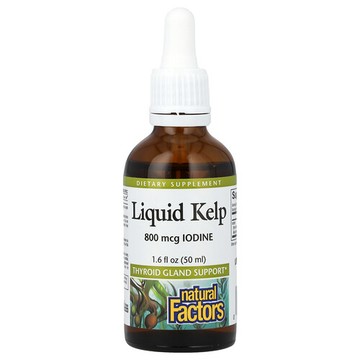 Natural Factors, 液體海帶，800 微克，1.6 液量盎司（50 毫升）