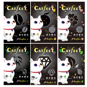 CatFeet 【4入組】生活良品-強效除臭超凝結貓砂系列 10lbs/4.5kg