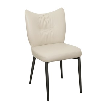 【多瓦娜】日湖皮餐椅-二色淺灰