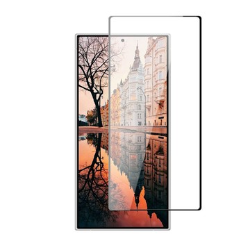 Samsung AGC日本玻璃 保護貼 買一送一【 S24 Ultra】 加硬加厚版 9D高清透明 保護貼 保護膜 黑框全覆蓋 鋼化玻璃膜