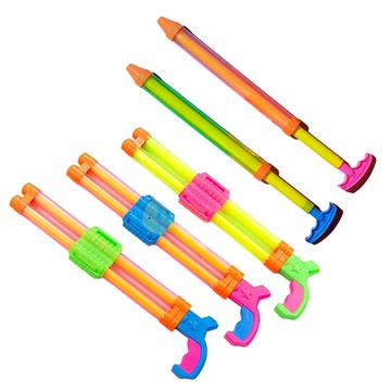 夏天 雙管水槍 單管44cm 水槍 抽拉式 噴水 玩具水槍 手動式 吸水槍 打水戰 戲水 玩具 漂流水槍 夏天 顏色隨