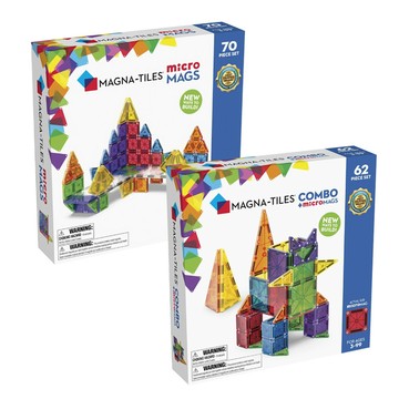 Magna-Tiles microMAGS磁力片(62片70片)聖誕禮物|生日禮物