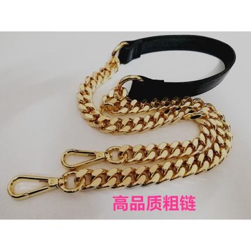 包帶鏈條配件金屬鏈條肩帶14.5MM寬金色包鏈條配件斜挎粗包包鏈子