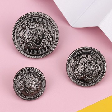 復古紐扣金屬大衣高檔紐扣風衣皮衣大衣專用百搭英倫風外套紐扣