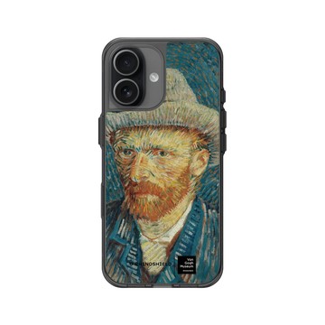 iPhone 17 Clear (相機按鈕) 酷墨灰 - Van Gogh Museum - 戴灰氈帽的自畫像