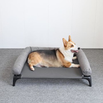 狗狗行軍床春夏防潮網面透氣小中大型寵物犬窩四季通用可拆洗架子