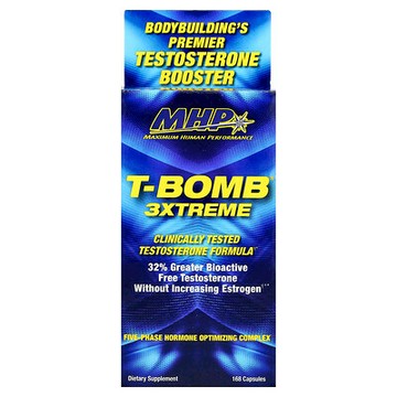 MHP, T-Bomb® 3Xtreme，168 粒膠囊