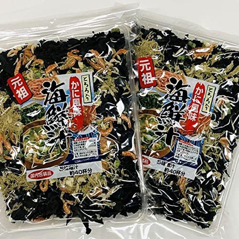 ２袋セット お味噌汁約４０杯分 とろろ入りかに風味海鮮汁 ９０ｇ×２ お手軽に本格海鮮汁ができます海鮮汁の具