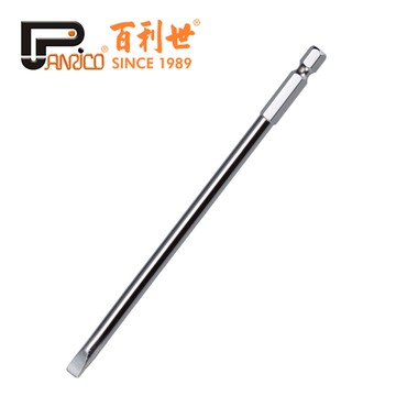 【Panrico 百利世】電子專用六角起子頭 一字 4.5mm / 6mm 150mm長 電動起子機適用
