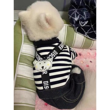狗狗衣服保暖秋冬季泰迪博美吉娃娃貴賓寵物小型犬新款可愛背帶褲