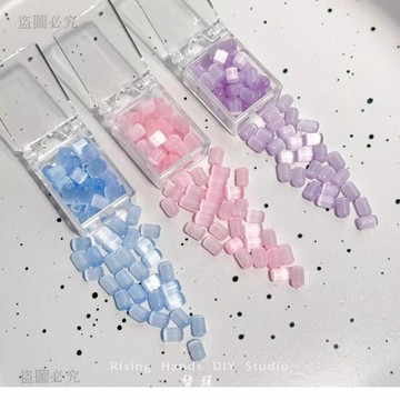冰點價❄️拉絲貓眼棗米珠玻璃散珠 4x6mm少女手作串珠材料 手鏈項鏈手機鏈配件 高亮玻璃陽光下閃耀 A2d4