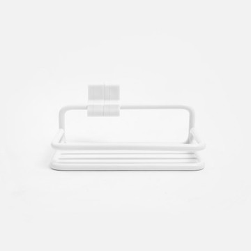 INK鐵製烤漆壁掛肥皂架 白
